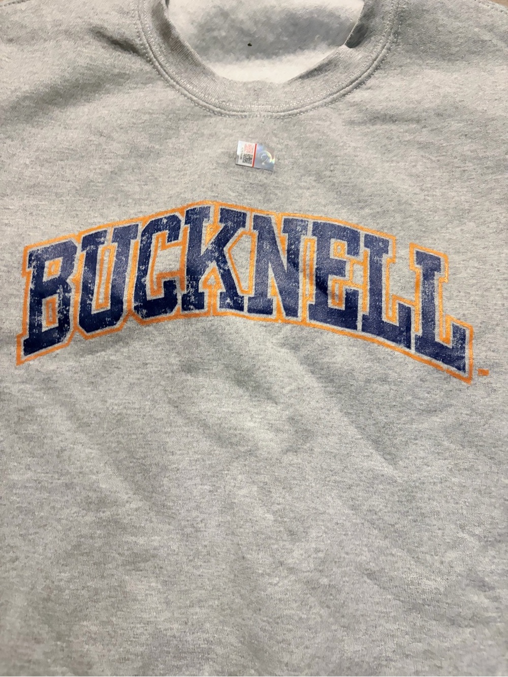 Bucknell Gray Crewneck Sweatshirt medium NWT